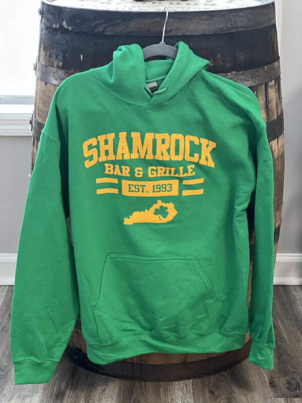 shamrock bar grille green sweatshirt