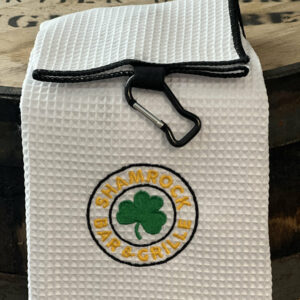 shamrock golf bag towel